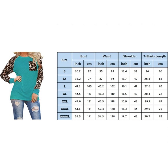 NWT Womens long sleeve top, black with sheer leopard print sleeves. XXL. - Picture 6 of 6